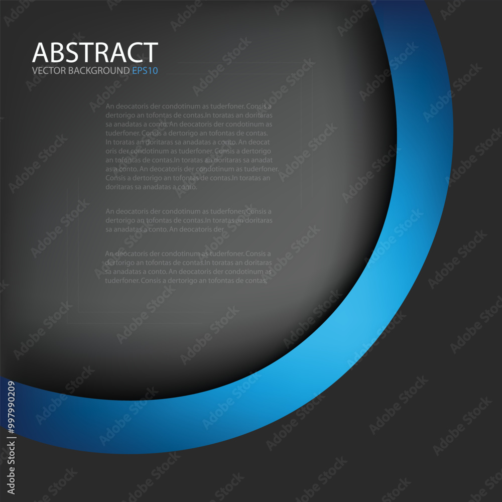Poster graphic vector curve line overlap background for text and message design