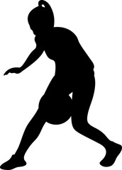 Basketball Athlete Silhouette
