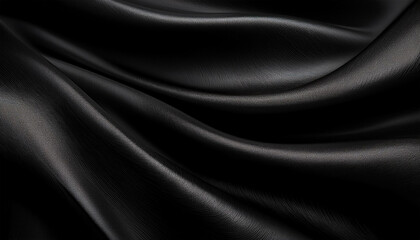 Fototapeta premium abstract background, luxury black shiny fabric or liquid wave or grunge silk texture satin velvet material or luxury Christmas background or elegant wallpaper design, background