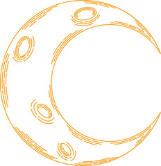 Cosmic Vintage Line Art Celestial Wonders in Timeless Design