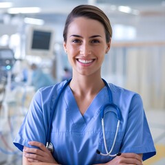 portrait of a female doctor,generative ai