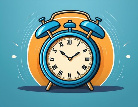 recommend clip art: blue alarm clock logo
