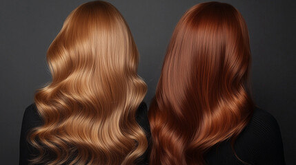 Fototapeta premium Włosy przeznaczone do produkcji peruk i przedłużeń charakteryzują się naturalnym wyglądem i wysoką jakością. 