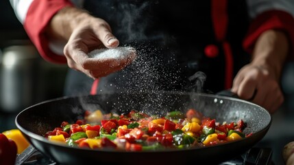 The Chef Seasoning Fresh Vegetables