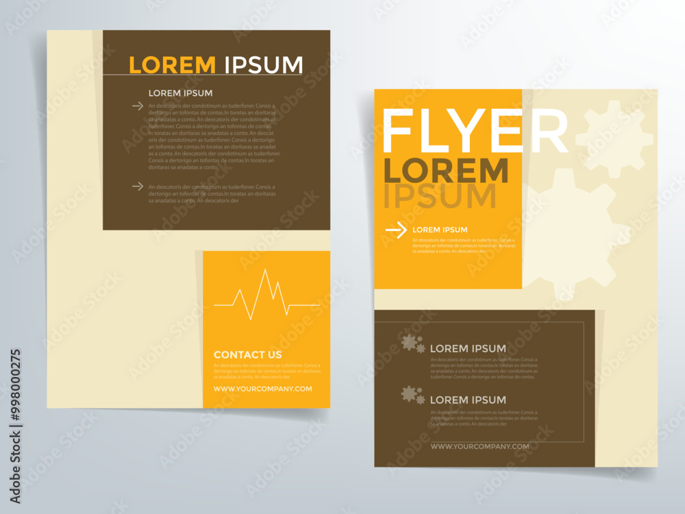 Poster header flyer business brochure vector graphic with space for text and message design