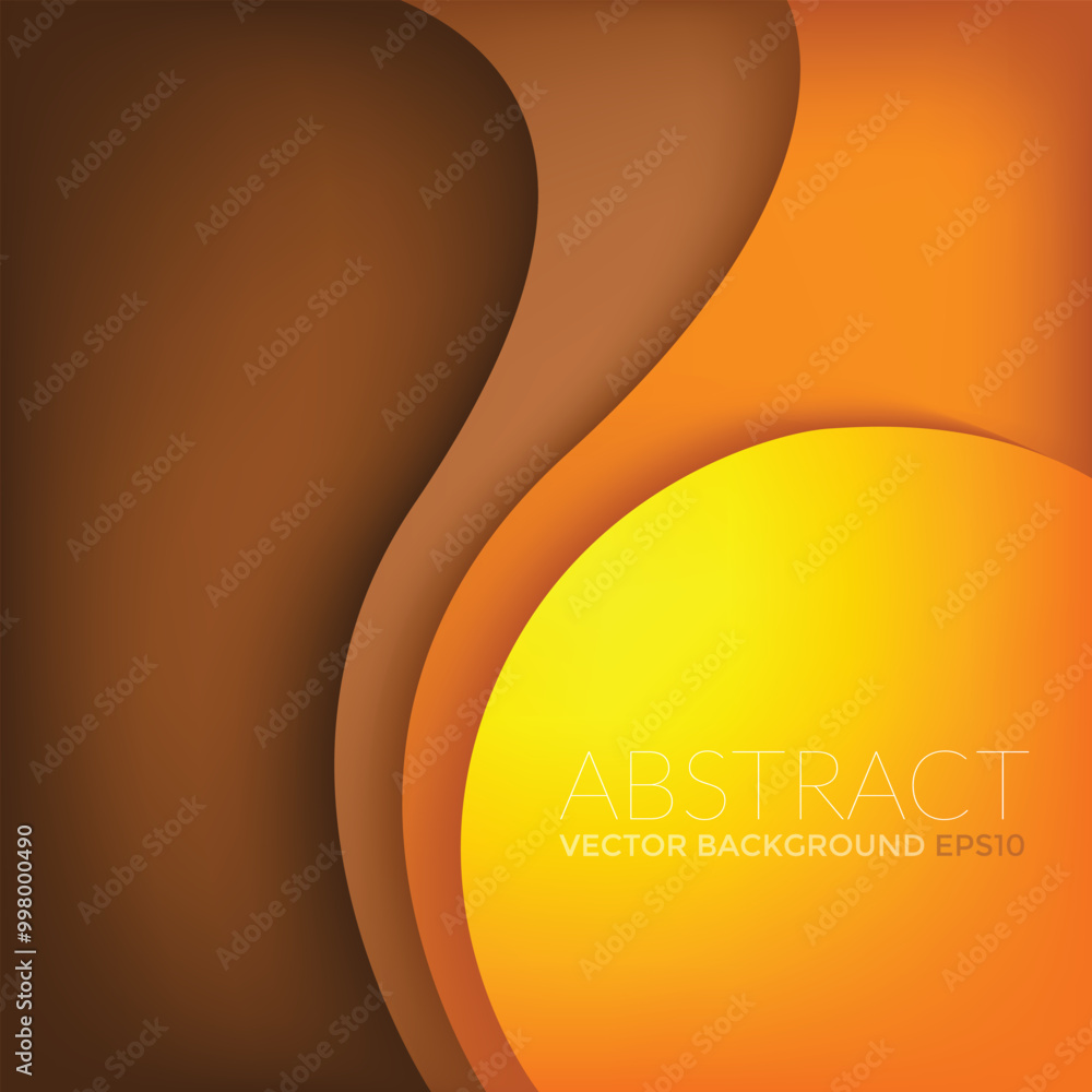 Poster graphic vector curve line overlap background for text and message design