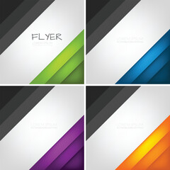 Fototapeta premium Header flyer business brochure vector graphic with space for text and message design