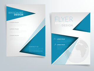 Header flyer business brochure vector graphic with space for text and message design
