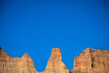 Obraz premium view of the badlands in the land of the crete senesi