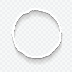 White Abstract Rought Doted Grunge Banner Template with Flat Design Shadow