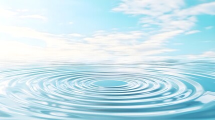 Water Ripples Blue Sky