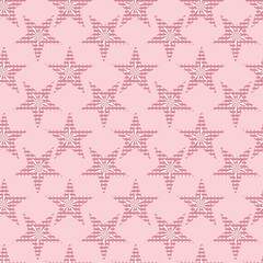 Star quilting in Pink, whites,Beige colours natural colour ,seamless pattern ,prints background
