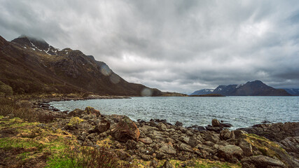 nature sceneries inside the Vesteralen Islands, Norway