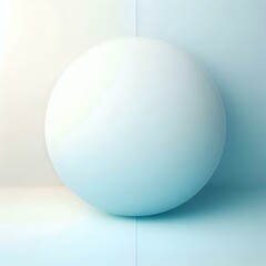 Obraz premium An illustration Crystal-clear glass sphere, reflecting light on a pristine white background 