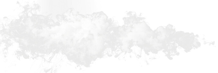 white panorama smoke isolated