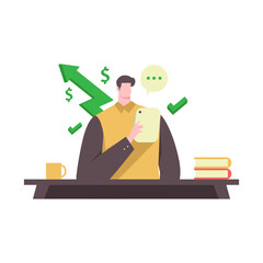 Business Working Illustration