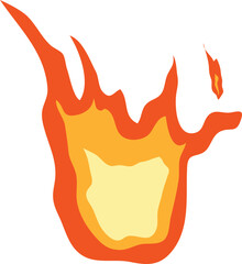 Dynamic Fire Vector Elements for Creative Designs