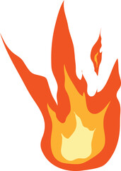 Dynamic Fire Vector Elements for Creative Designs