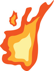 Dynamic Fire Vector Elements for Creative Designs