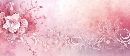 Naklejka premium Delicate Floral Watercolor Background