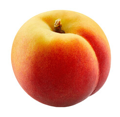 Peach isolated on white background