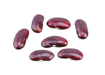 Red bean isolated on white background.
