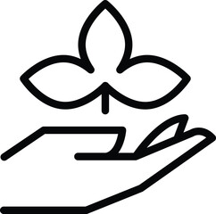 This Is a Nice Plant in Hand Icon