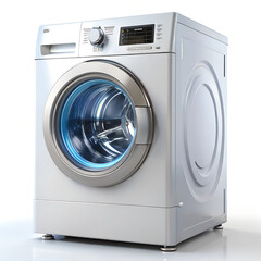 washing machine isolated on white