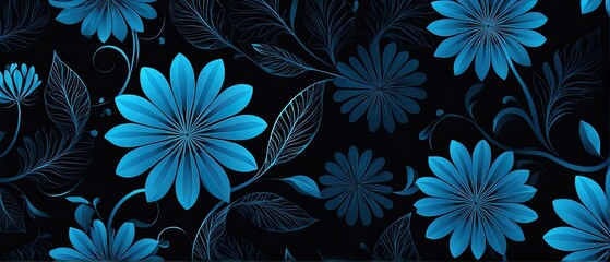 Blue Floral Pattern