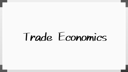 Trade Economics のホワイトボード風イラスト