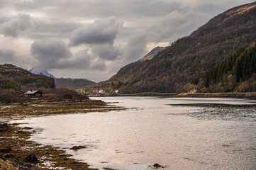nature sceneries inside the Vesteralen Islands, Norway
