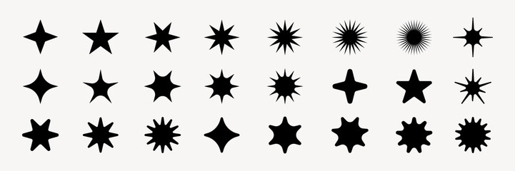 Shine star sparkle vector set. Sparkle star icons. Shine icon. Stars sparkle doodles vector. Set sparkles star symbols vector. Bright sparkle, star sparkle, shiny flash star. Star shine sparkle icon