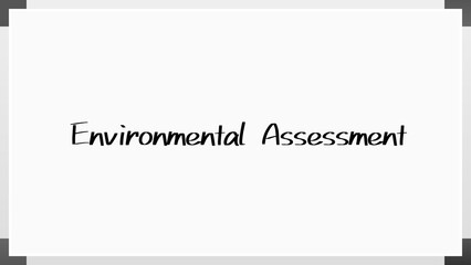 Environmental Assessment のホワイトボード風イラスト