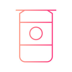 Soft drink gradient icon