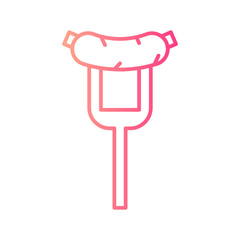 sausage gradient icon