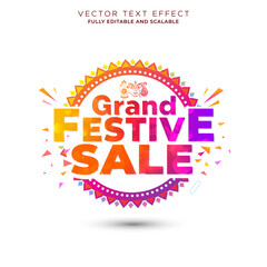 Navratri, Diwali festival, Grand Festive Sale, offers, logo concept.