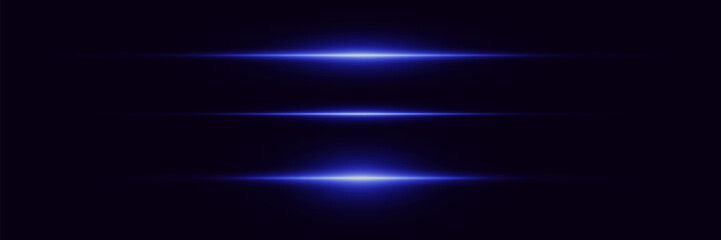 
Collection of light magic neon lines. Glare of laser beams. Vector illustration