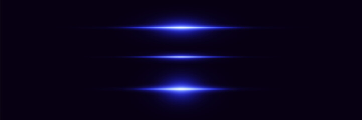 
Collection of light magic neon lines. Glare of laser beams. Vector illustration