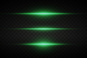
Collection of light magic neon lines. Glare of laser beams. Vector illustration