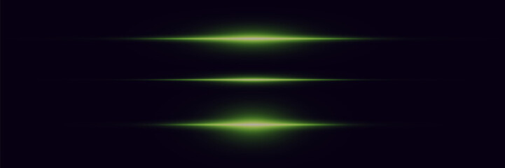 
Collection of light magic neon lines. Glare of laser beams. Vector illustration