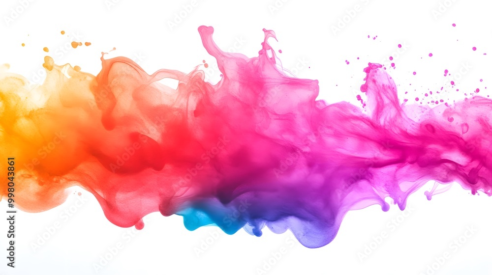 Aufkleber a vibrant splash of colorful gradients blending together, creating a dynamic effect reminiscent of p