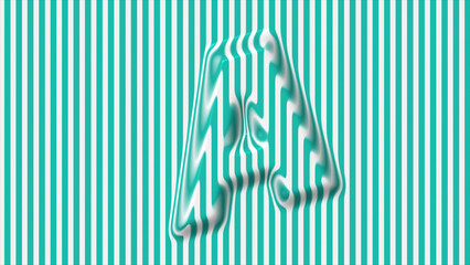 white and blue cream candy Font Isolated, 3d rendering, cream letters and numbers, Birthday party celebration. A - latter 4k.