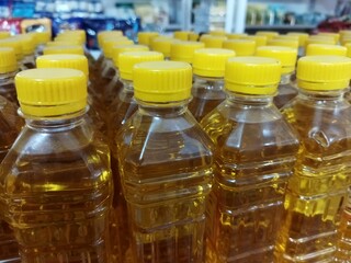 Food ingredients on the shelf.