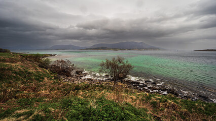 nature sceneries inside the Vesteralen Islands, Norway