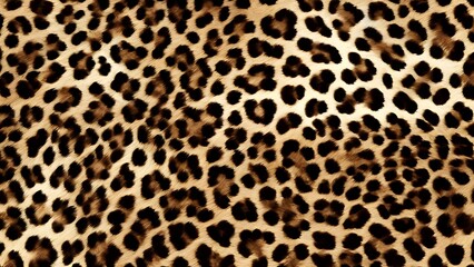 leopard print wild cat fur brown background modern design