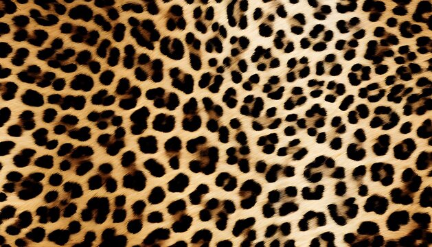 leopard print wild cat fur brown background modern design