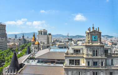Fototapeta premium Spain. City of Barcelona. Summer 2024