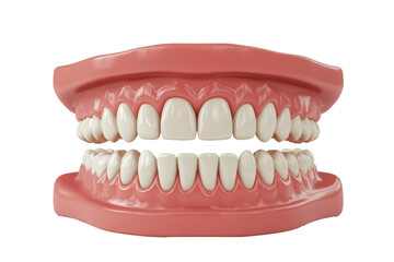 Obraz premium 3D dental model of human teeth and gums. Medical concept.