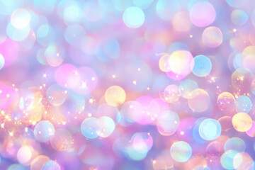 Obraz premium Blurred bokeh light background, Christmas and New Year holidays background