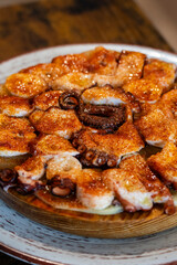 Galician style octopus, D’TAPAS, Palamós, Girona, Catalonia, Spain